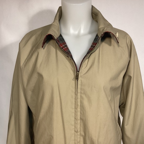 Ralph Lauren womens plaid wool jacket size large reversible to Tan jacket - Picture 9 of 11